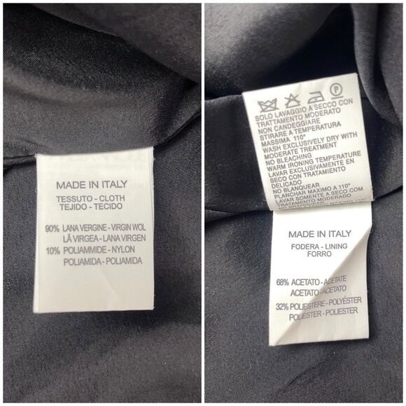 Marta Palmieri Vintage Italian Wool Pencil Skirt in Black - Picture 11 of 11